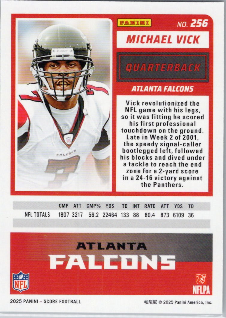 2025 Score #256 Michael Vick Green Atlanta Falcons