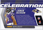 2025 Score #C-LJA Lamar Jackson Celebration Baltimore Ravens