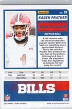 2025 Score #19 Kaden Prather Buffalo Bills