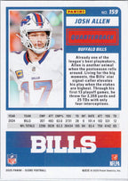 2025 Score #159 Josh Allen Green Buffalo Bills