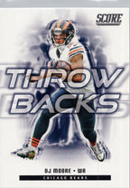 2025 Score #20 DJ Moore Throwbacks Chicago Bears
