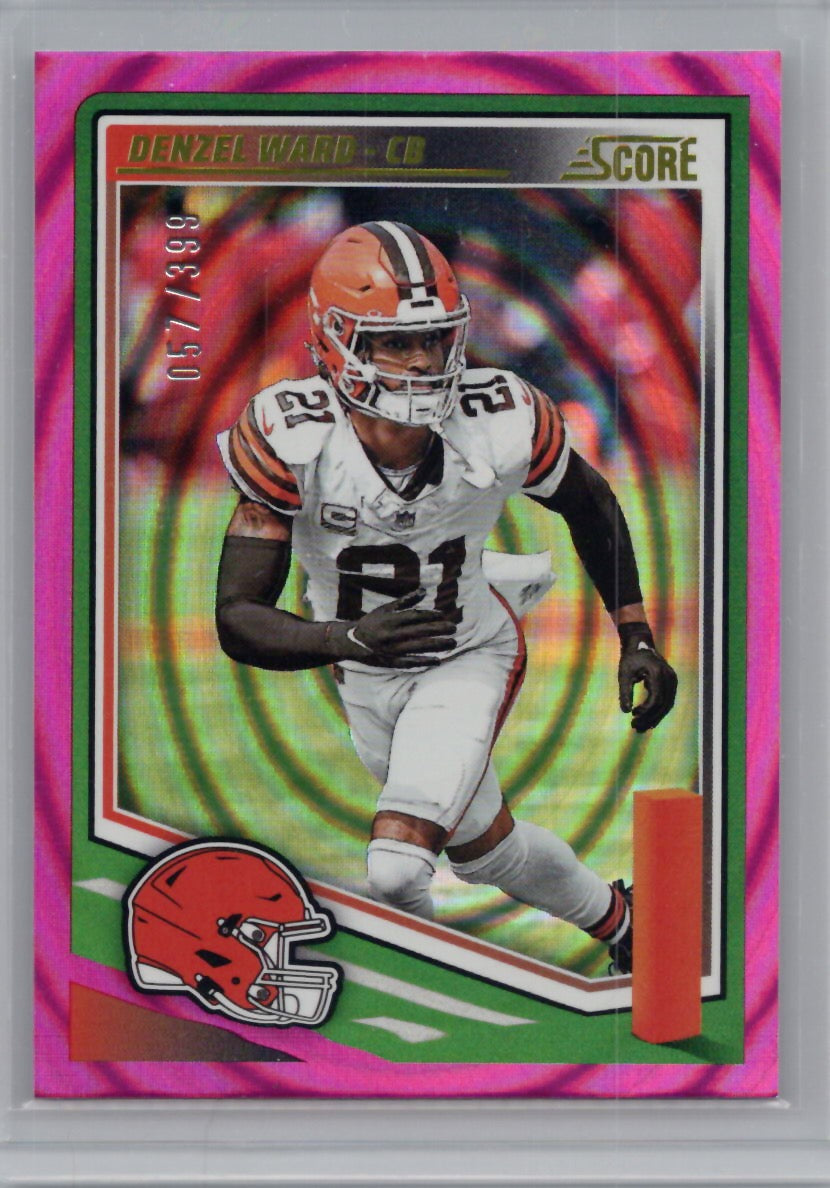 2025 Score #174 Denzel Ward Ellipse #/399 Cleveland Browns
