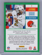 2025 Score #2 Shedeur Sanders Anniversary Rookies Cleveland Browns