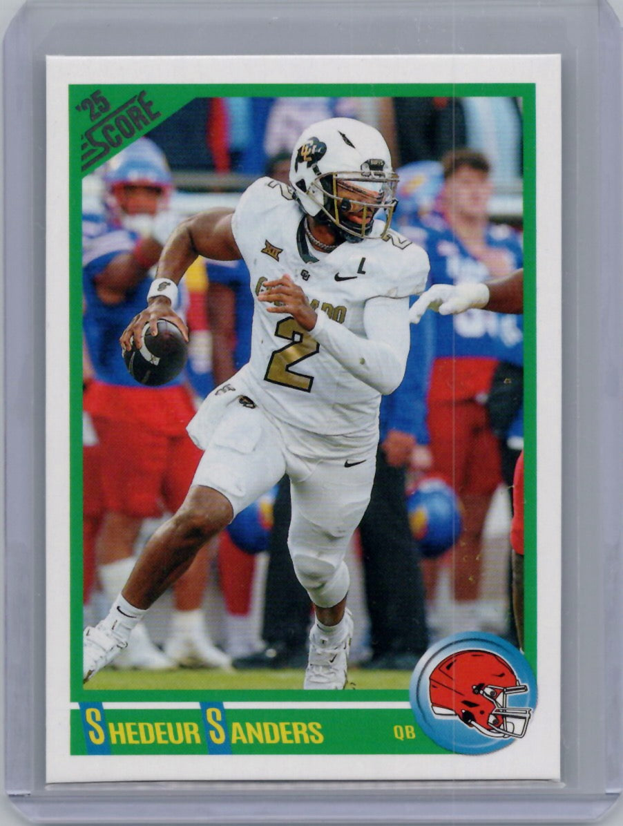 2025 Score #2 Shedeur Sanders Anniversary Rookies Cleveland Browns