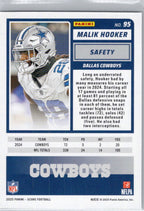 2025 Score #95 Malik Hooker Green Dallas Cowboys