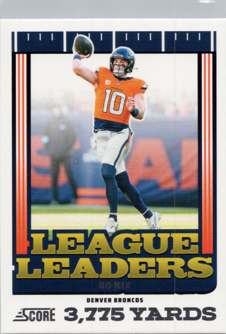 2025 Score #11 Bo Nix League Leaders Denver Broncos