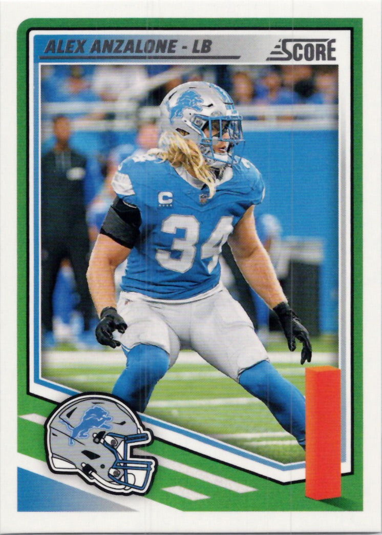 2025 Score #92 Alex Anzalone Detroit Lions