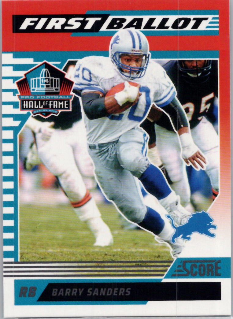2025 Score #8 Barry Sanders First Ballot Detroit Lions