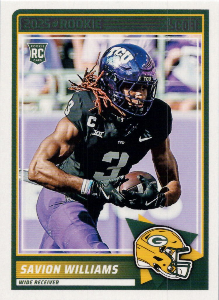 2025 Score #54 Savion Williams Green Bay Packers