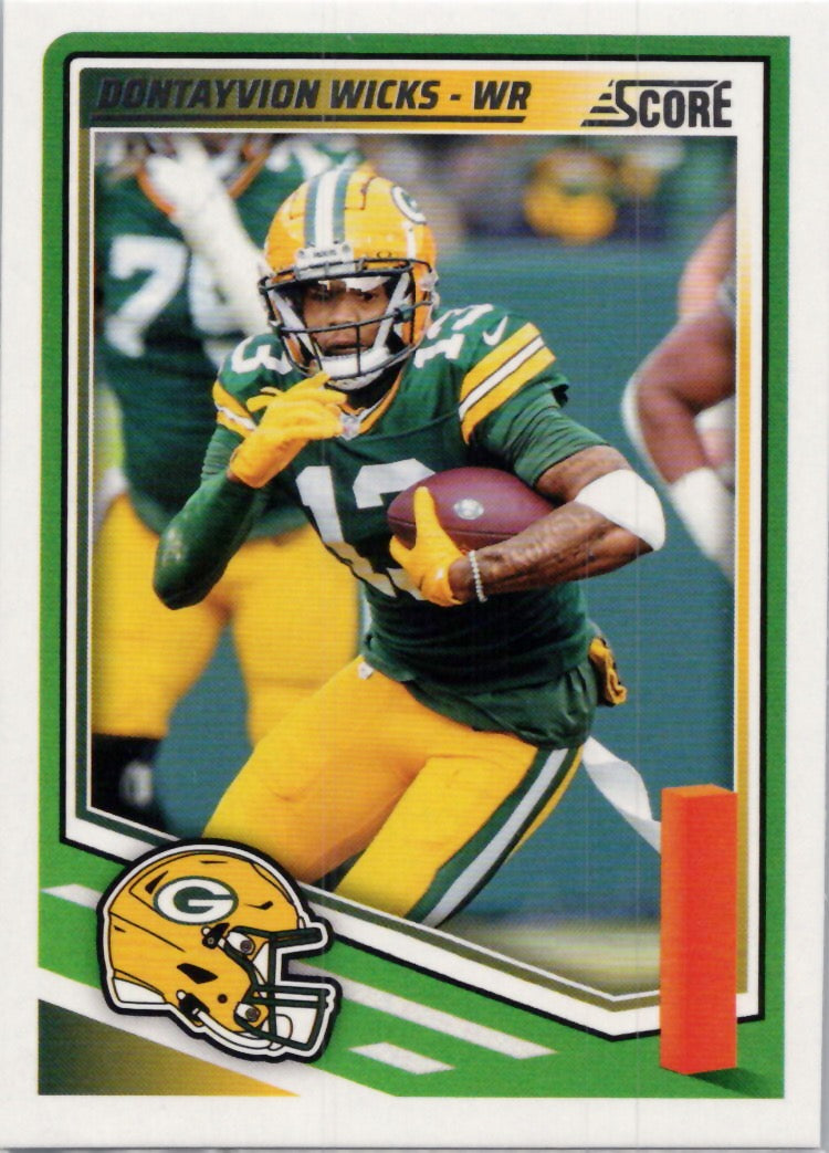 2025 Score #292 Dontayvion Wicks Green Bay Packers