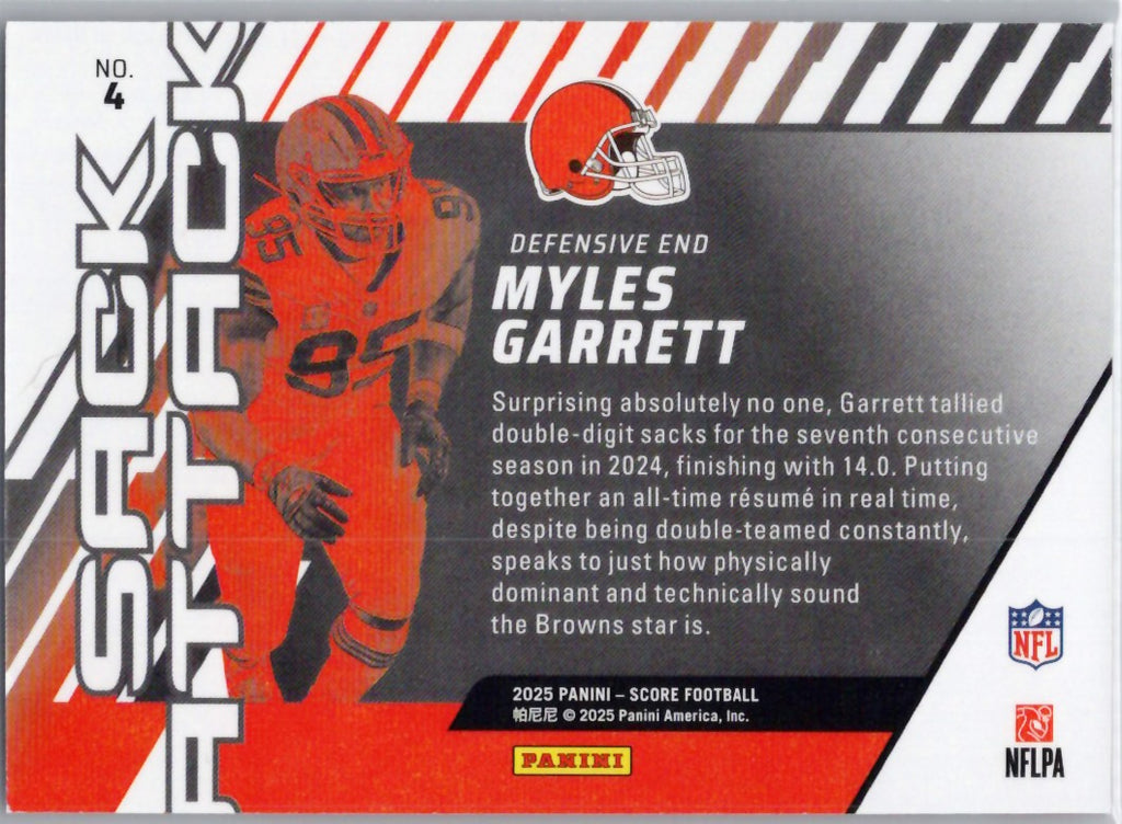 2025 Score #4 Myles Garrett Sack Attack Cleveland Browns