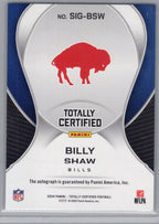 2024 Panini Totally Certified #SIG-BSW Billy Shaw Totally Certified Signatures Buffalo Bills