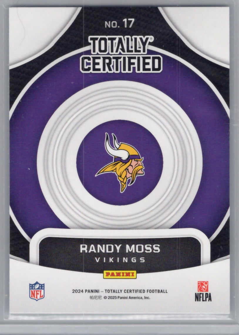 2024 Panini Totally Certified #17 Randy Moss On Target Minnesota Vikings