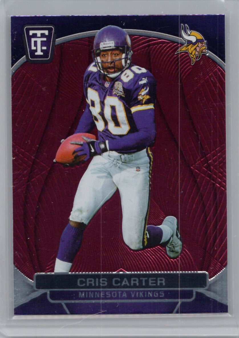 2024 Panini Totally Certified #193 Cris Carter Mirror Maroon Minnesota Vikings