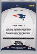 2024 Panini Totally Certified #121 Drake Maye New England Patriots