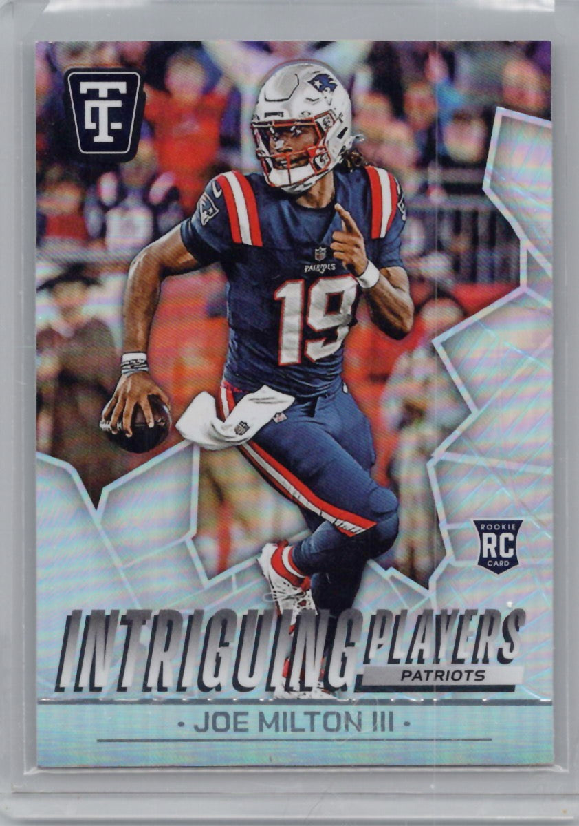 2024 Panini Totally Certified #19 Joe Milton III Intriguing Players Mirror New England Patriots