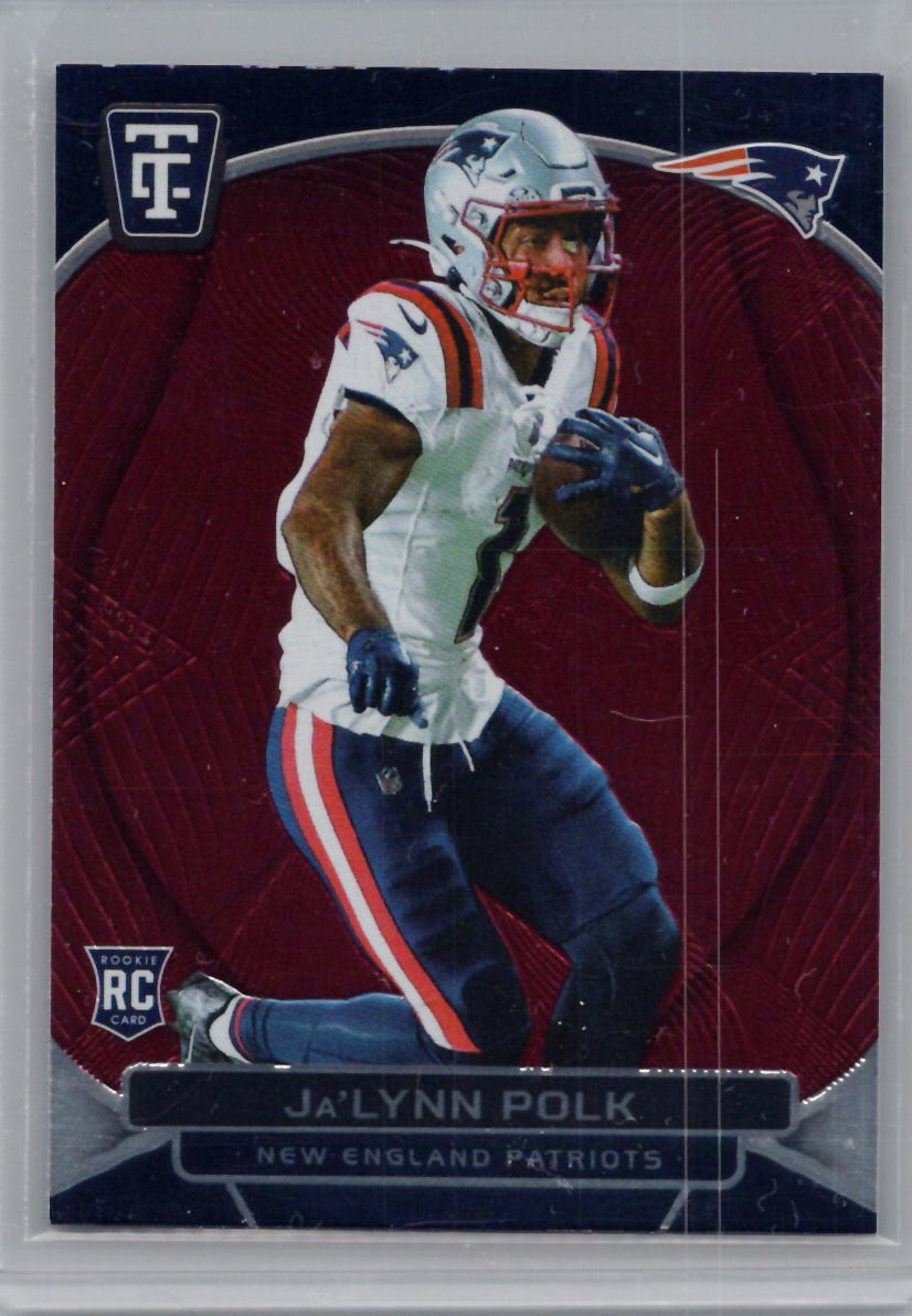 2024 Panini Totally Certified #132 Ja'Lynn Polk Mirror Maroon New England Patriots