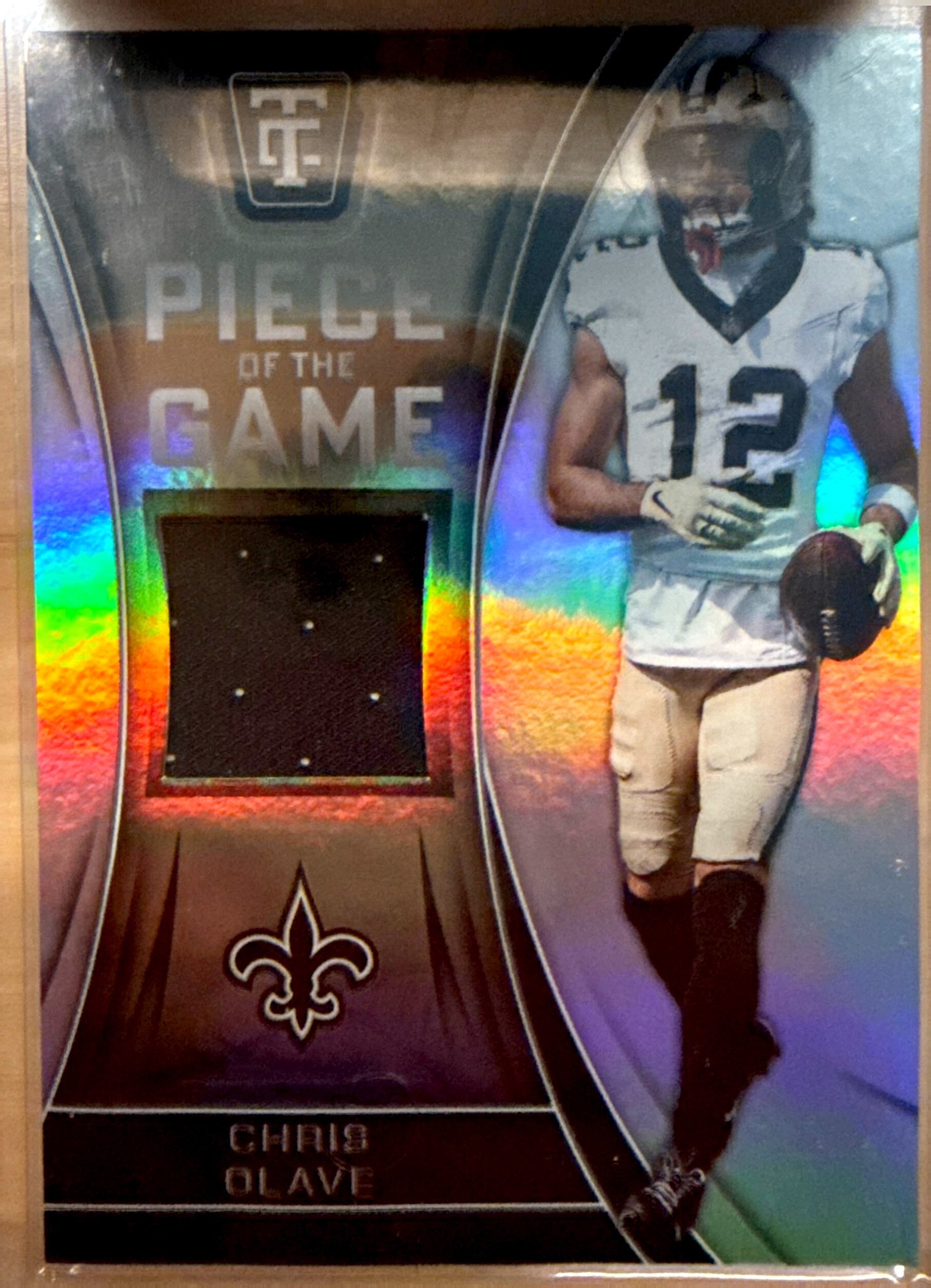 2024 Panini Totally Certified #POTG-COE Chris Olave Piece of the Game New Orleans Saints