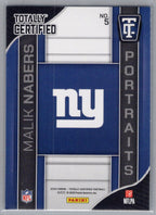 2024 Panini Totally Certified #5 Malik Nabers Portraits New York Giants
