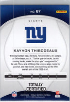 2024 Panini Totally Certified #67 Kayvon Thibodeaux New York Giants
