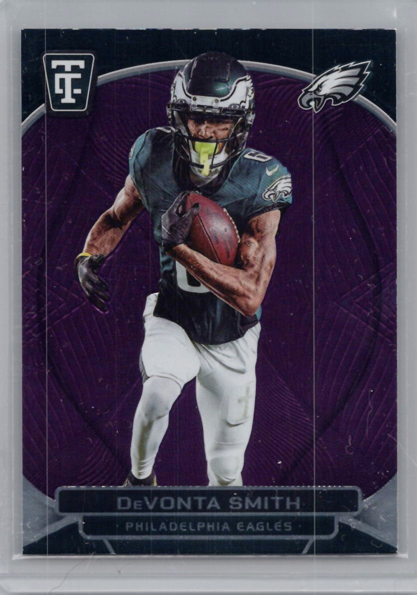 2024 Panini Totally Certified #75 DeVonta Smith Mirror Purple Philadelphia Eagles