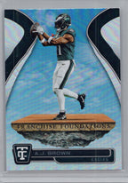 2024 Panini Totally Certified #10 A.J. Brown Franchise Foundations Philadelphia Eagles