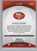 2024 Panini Totally Certified #179 Steve Young Mirror Neon Green #/99 San Francisco 49ers