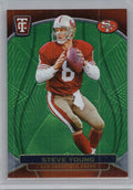 2024 Panini Totally Certified #179 Steve Young Mirror Neon Green #/99 San Francisco 49ers