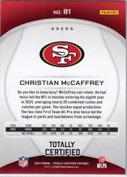 2024 Panini Totally Certified #81 Christian McCaffrey San Francisco 49ers