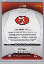 2024 Panini Totally Certified #178 Joe Montana Mirror Maroon San Francisco 49ers