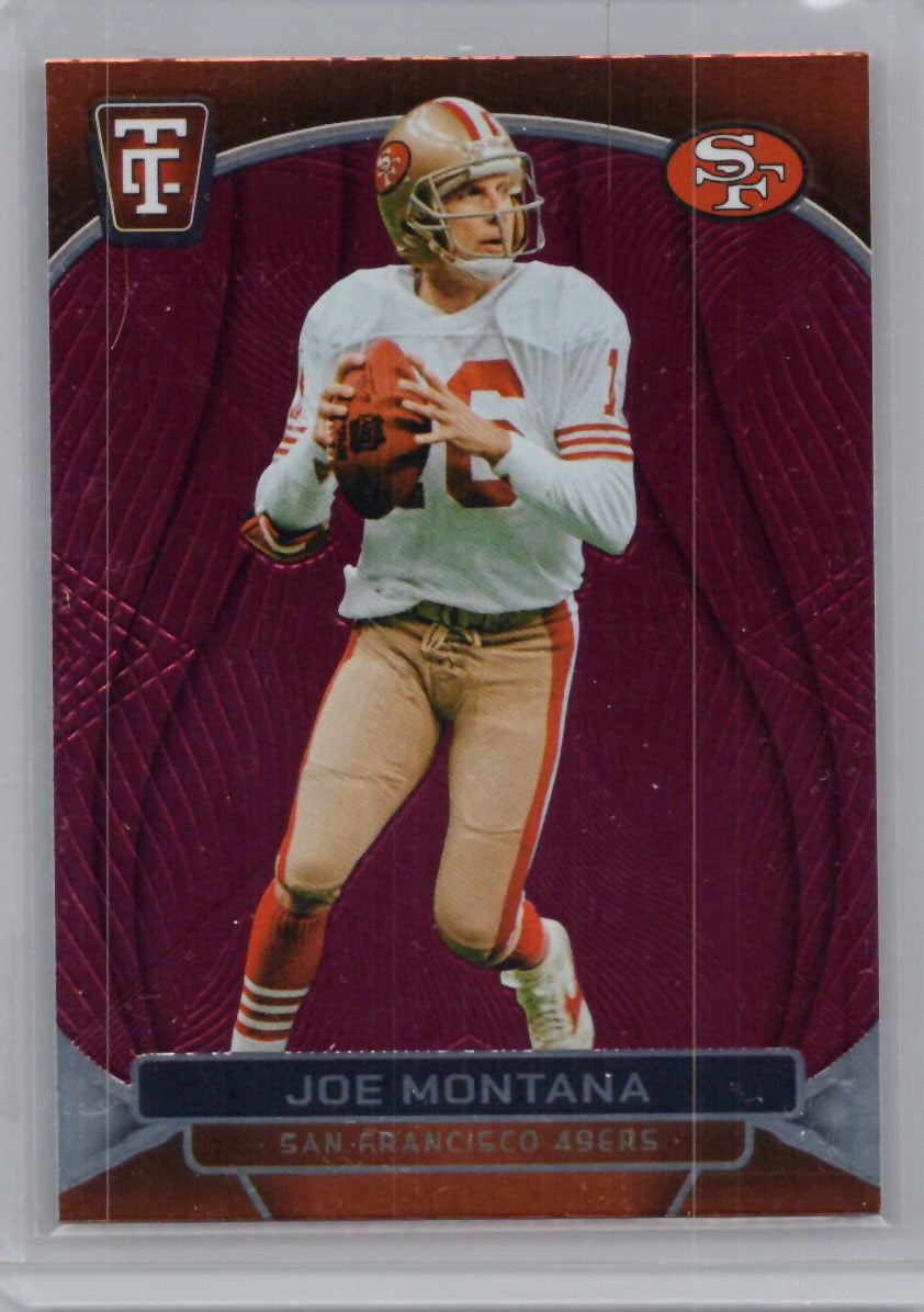 2024 Panini Totally Certified #178 Joe Montana Mirror Maroon San Francisco 49ers