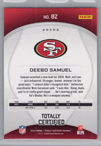 2024 Panini Totally Certified #82 Deebo Samuel Mirror Maroon San Francisco 49ers
