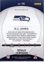 2024 Panini Totally Certified #115 D.J. James Seattle Seahawks