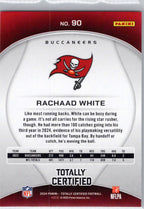 2024 Panini Totally Certified #90 Rachaad White Tampa Bay Buccaneers