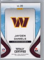 2024 Panini Totally Certified #20 Jayden Daniels Franchise Foundations Washington Commanders