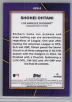 2025 Topps #OPS-2 Shohei Ohtani OPS Leaders Los Angeles Dodgers