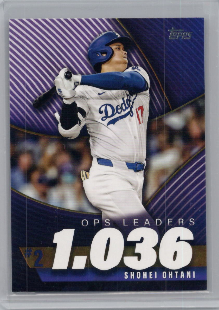 2025 Topps #OPS-2 Shohei Ohtani OPS Leaders Los Angeles Dodgers