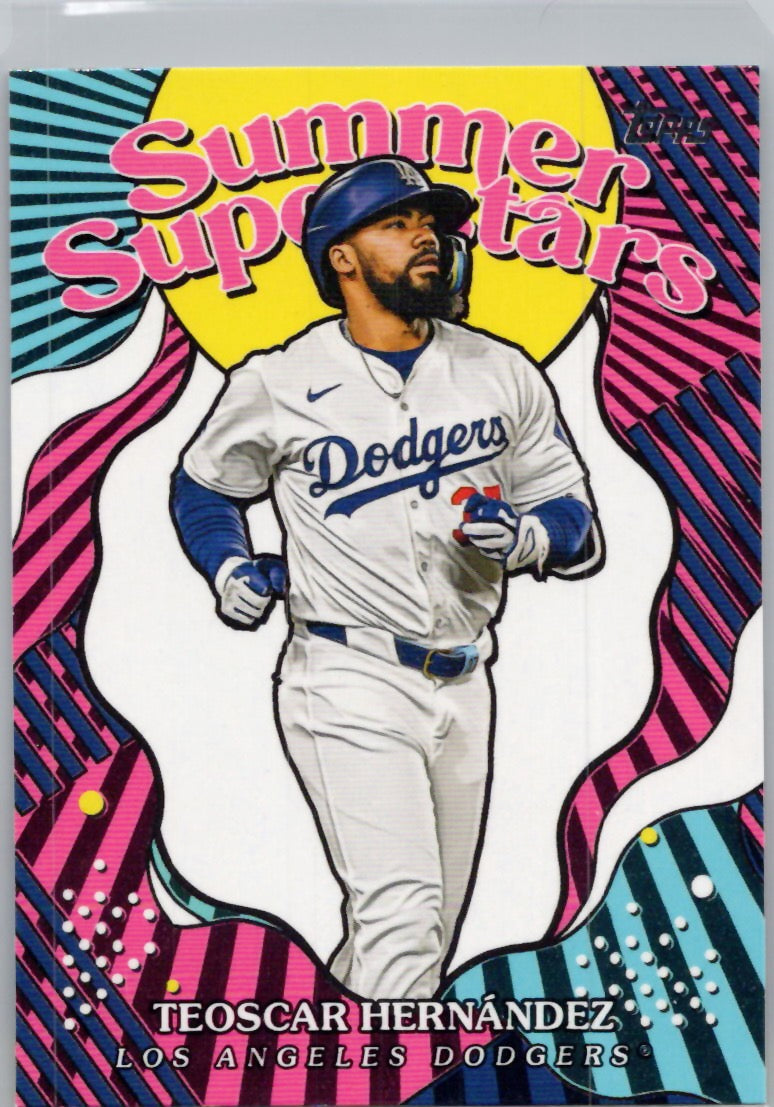 2025 Topps #SS-22 Teoscar Hernández Summer Superstars Los Angeles Dodgers