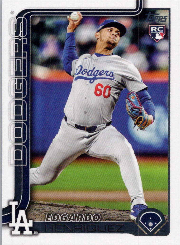 2025 Topps #513 Edgardo Henriquez Los Angeles Dodgers