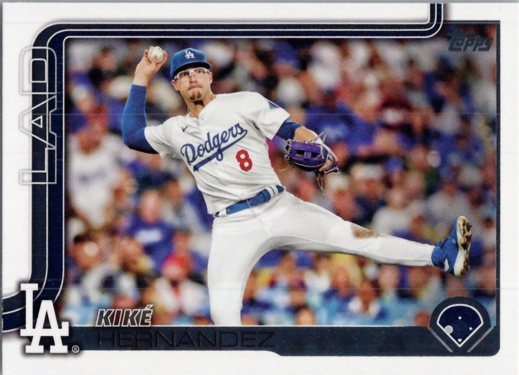 2025 Topps #616 Kiké Hernandez Los Angeles Dodgers