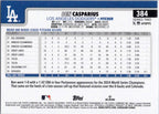 2025 Topps #384 Ben Casparius Los Angeles Dodgers