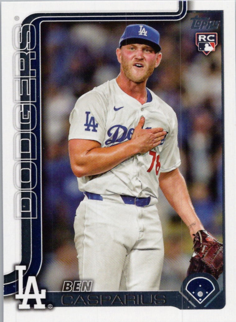 2025 Topps #384 Ben Casparius Los Angeles Dodgers