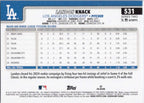 2025 Topps #531 Landon Knack Los Angeles Dodgers