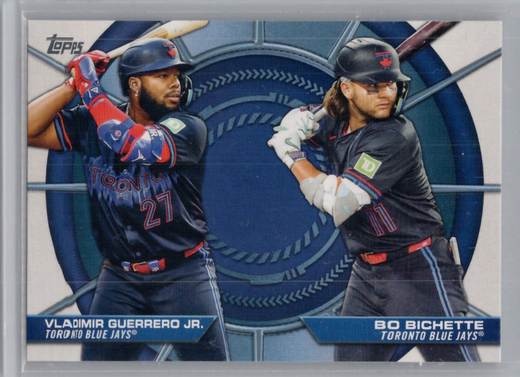 2025 Topps #DD-14 Bo Bichette / Vladimir Guerrero Jr. Dynamic Duos Toronto Blue Jays