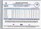 2024 Topps #72 George Springer Toronto Blue Jays