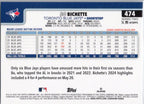 2025 Topps #474 Bo Bichette Toronto Blue Jays