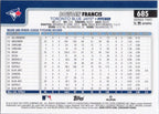 2025 Topps #685 Bowden Francis Toronto Blue Jays