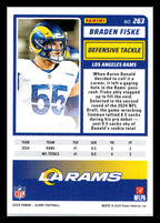 2025 Score #263 Braden Fiske Los Angeles Rams