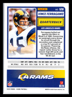 2025 Score #126 Vince Ferragamo Los Angeles Rams