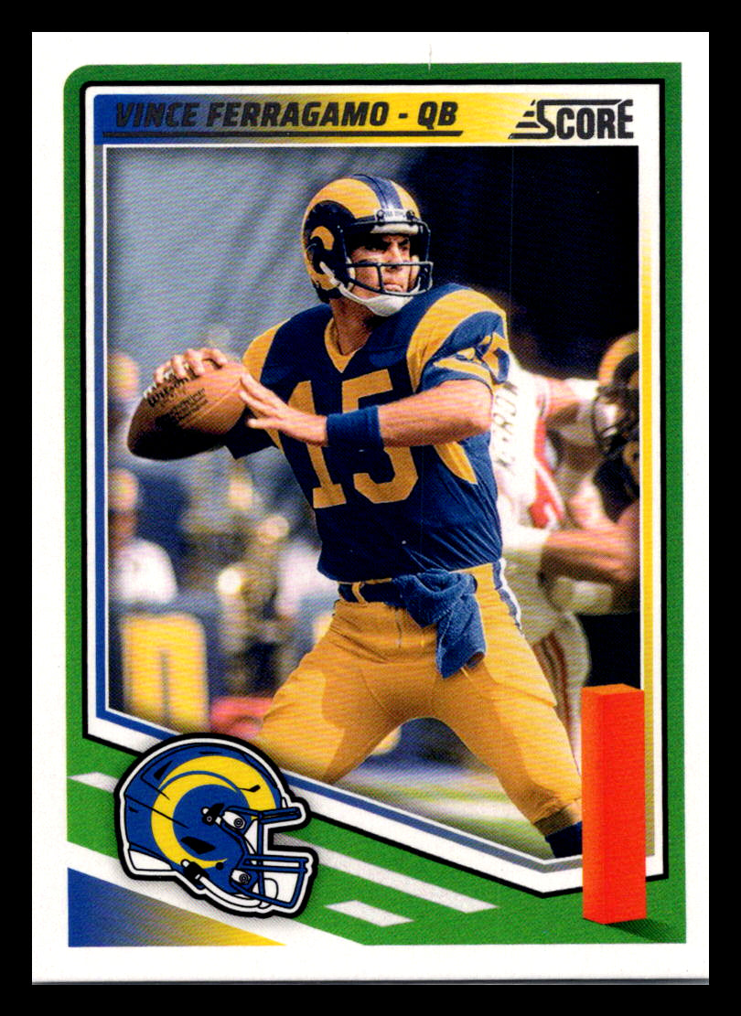 2025 Score #126 Vince Ferragamo Los Angeles Rams